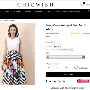 Chicwish Wrapped Top